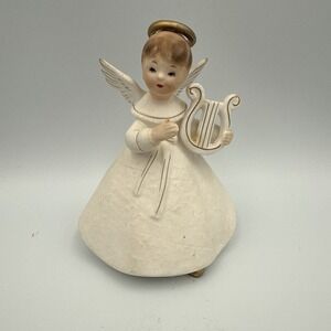 Vintage Napcoware Angel- Harp Napco‎ Figurine C5678